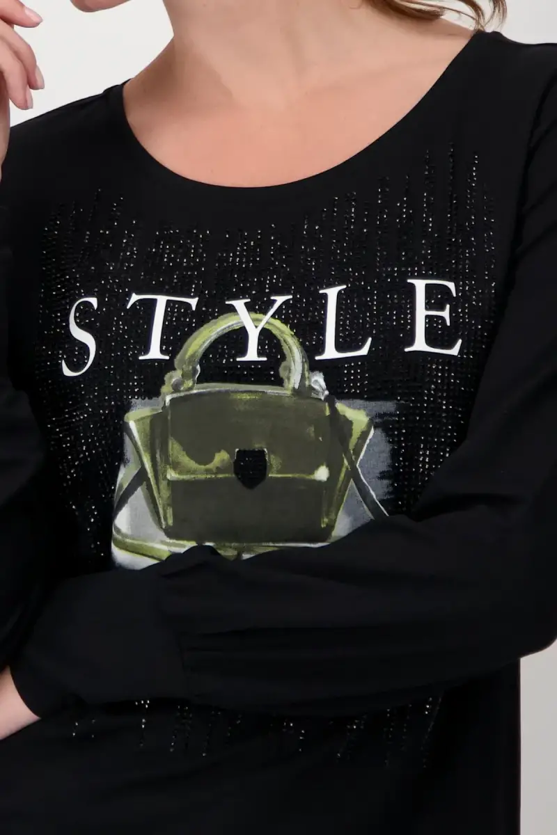 Monari Shirt mit Taschen Print Jubiläumsangebot