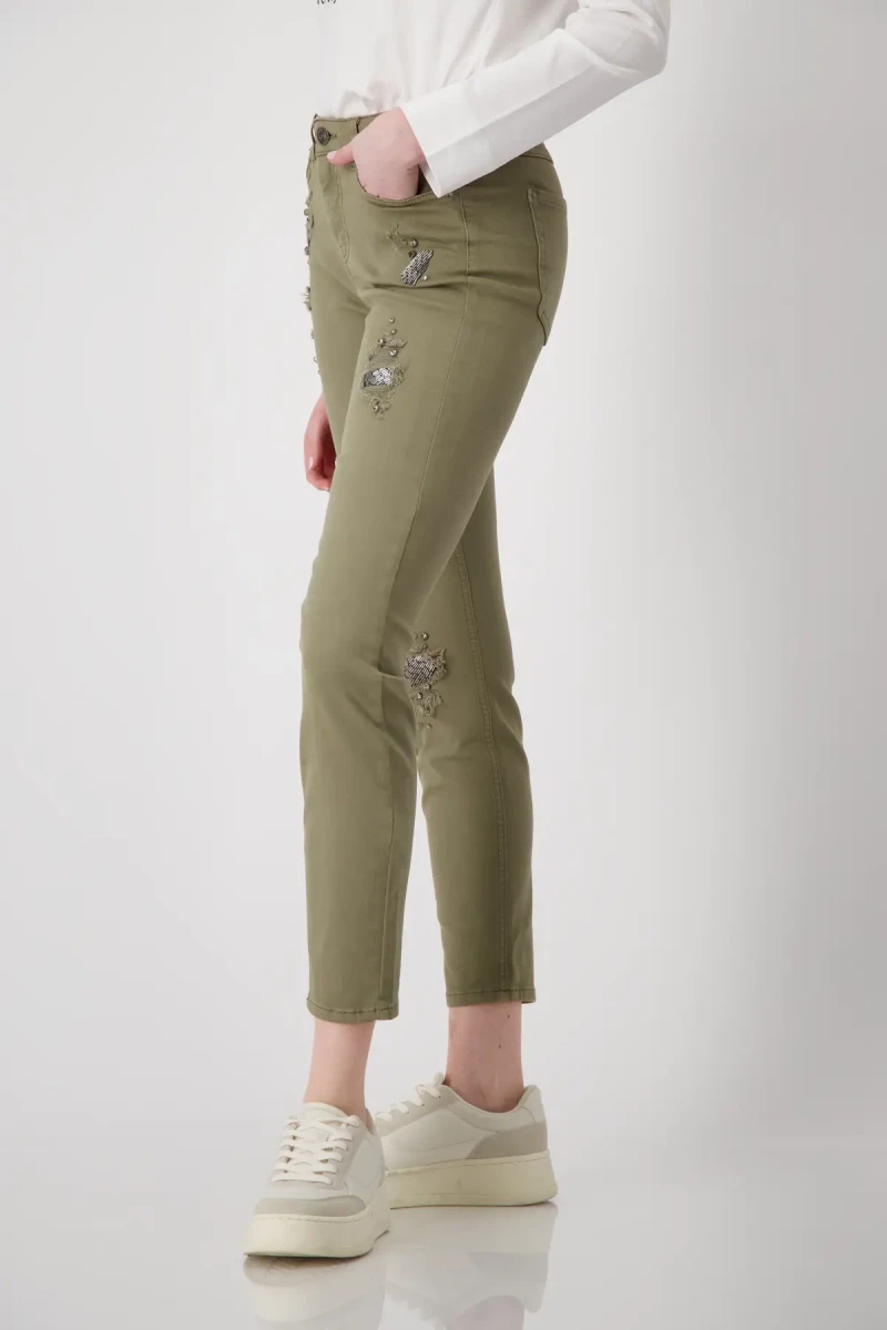 Monari Destroyed Jeans mit Schmuck Lagerräumung