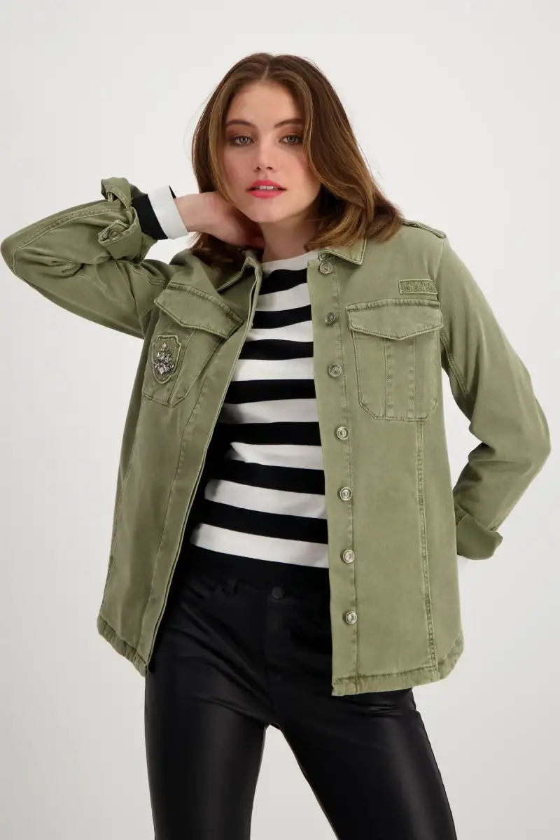 Monari Hemdjacke mit Schmucksteinen Neueste Mode