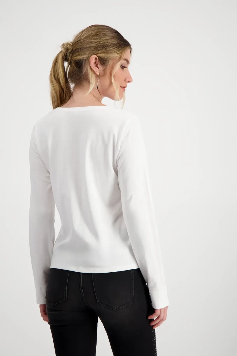 Monari Shirt mit Strass Schrift Online Outlet