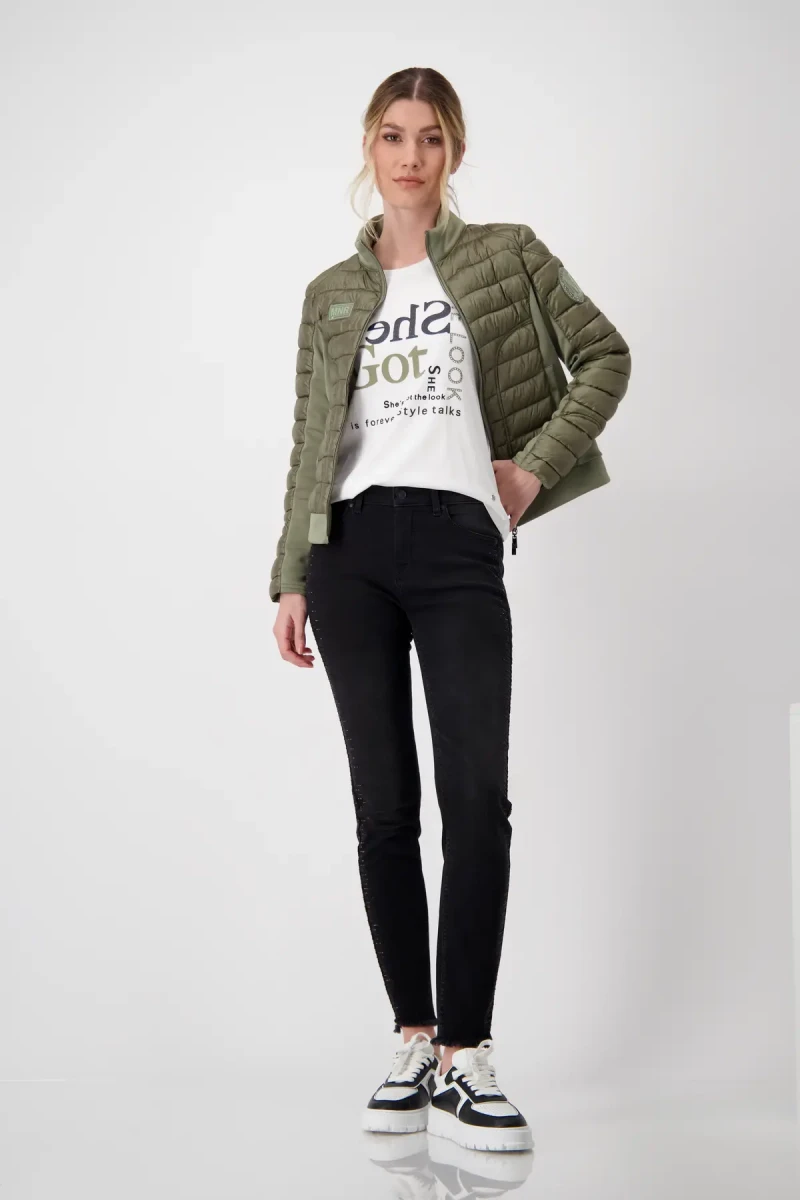 Monari Shirt mit Strass Schrift Online Outlet