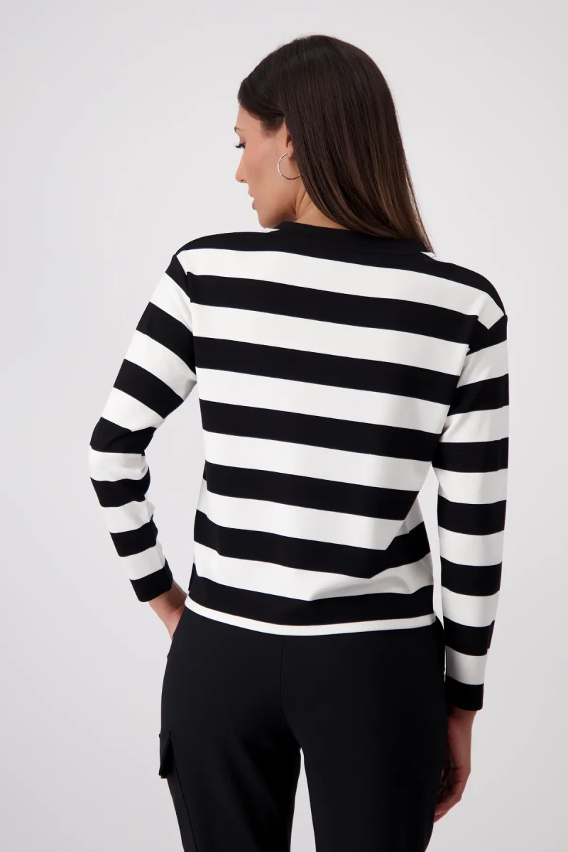 Monari Gestreiftes Sweatshirt Super Sparpreis