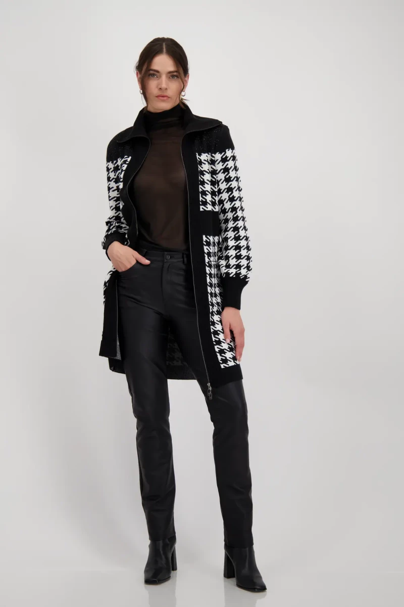Monari Strickmantel mit Troyerkragen Neueste Stile