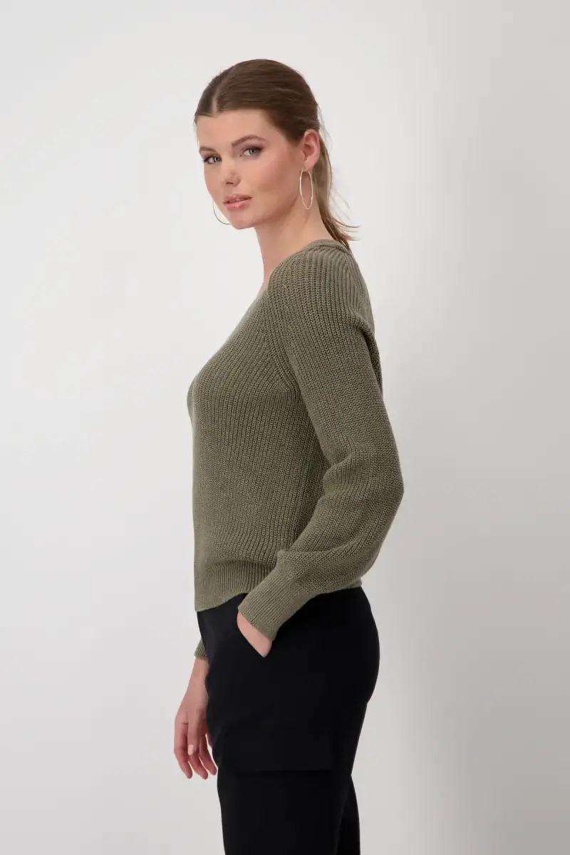 Monari Strickpullover mit Lurex Sonderangebot der Fabrik