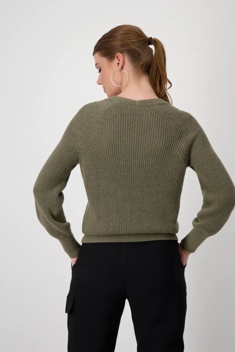 Monari Strickpullover mit Lurex Sonderangebot der Fabrik