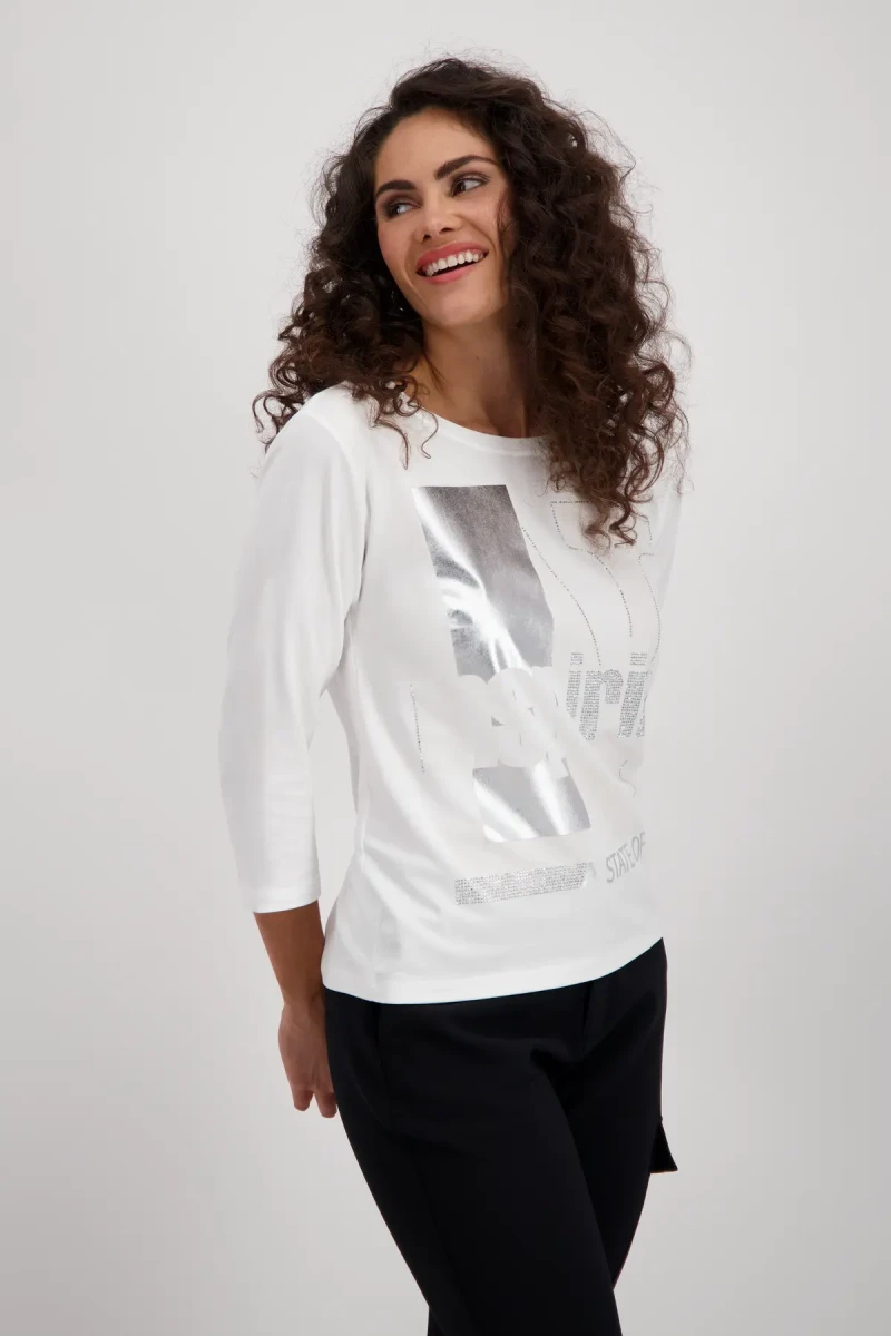 Monari Shirt mit tonigem Print Super Rabatt