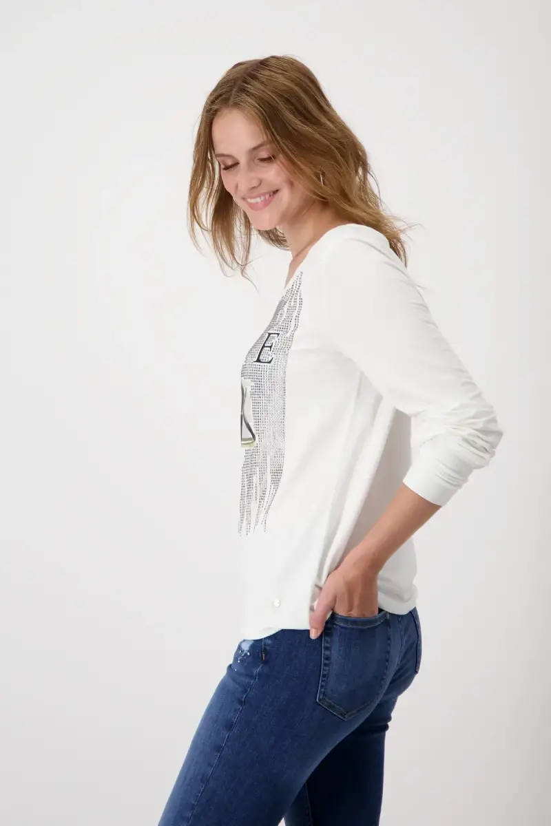 Monari Shirt mit Taschen Print 50% Rabatt mit kostenlosem Versand