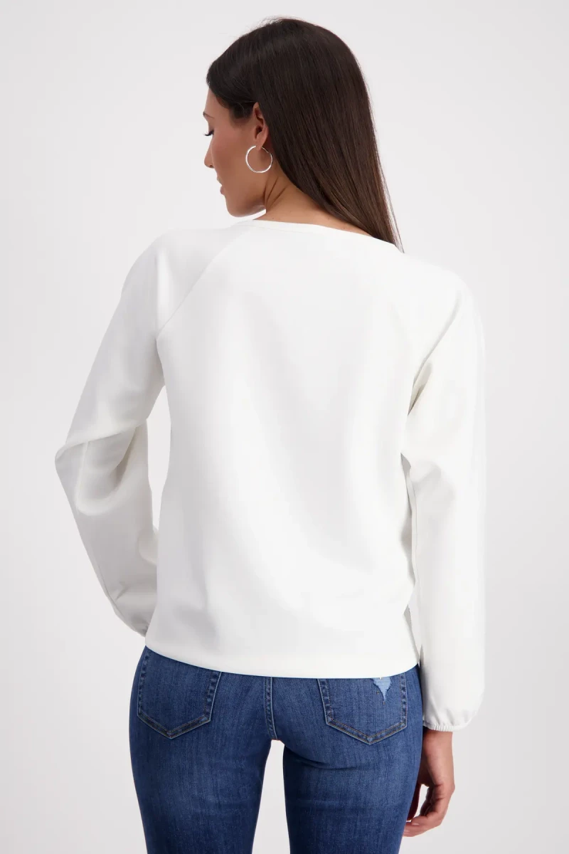 Monari Sweatshirt mit Schmuckschrift Im Verkauf