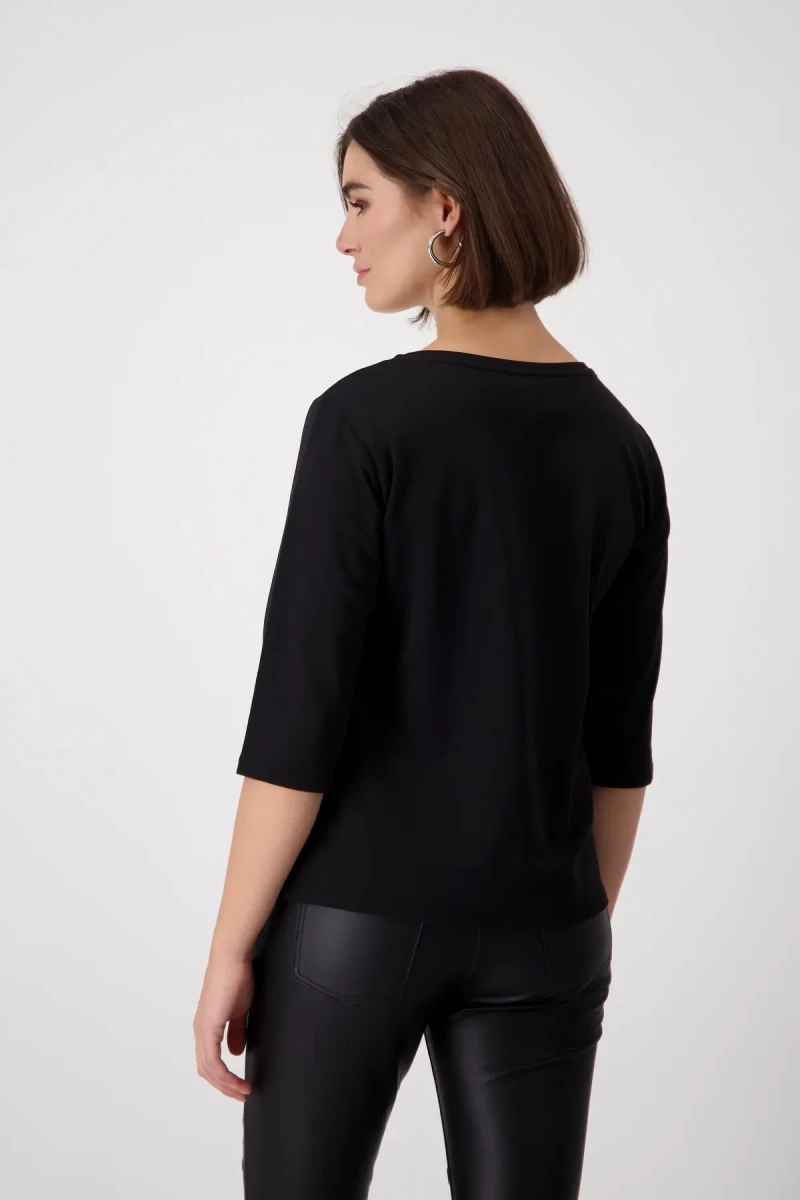 Monari Shirt mit Strass Schrift 50% Rabatt für begrenzte Zeit