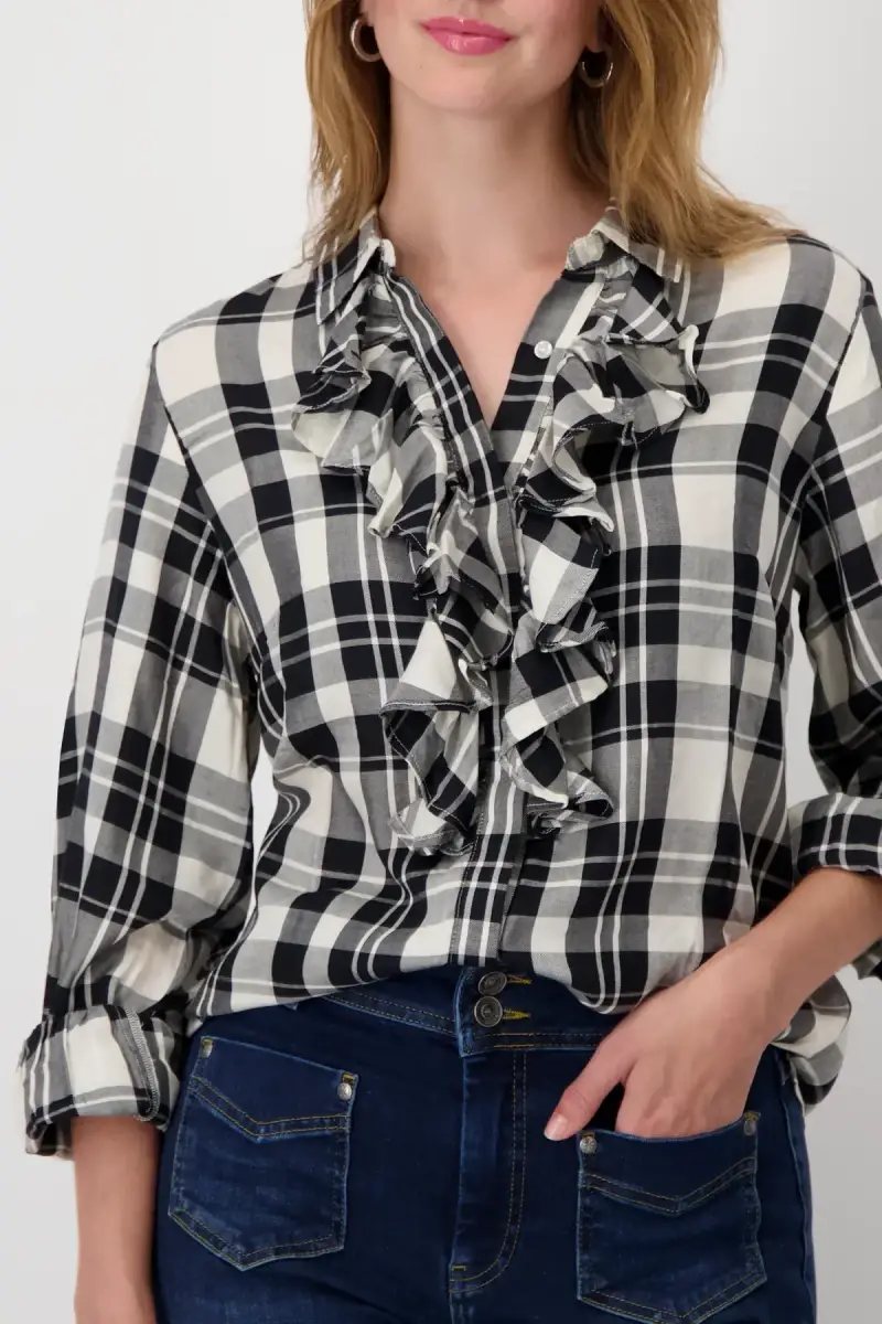Monari Bluse mit Karomuster Meist gekauft