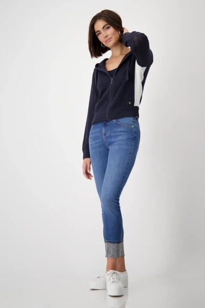 Monari Strickcape mit Wabenmuster Begrenztes Angebot