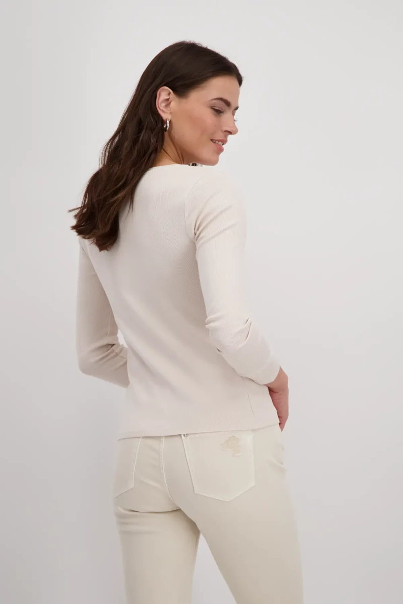 Monari Basic Shirt aus Pima Baumwolle Neueste Mode