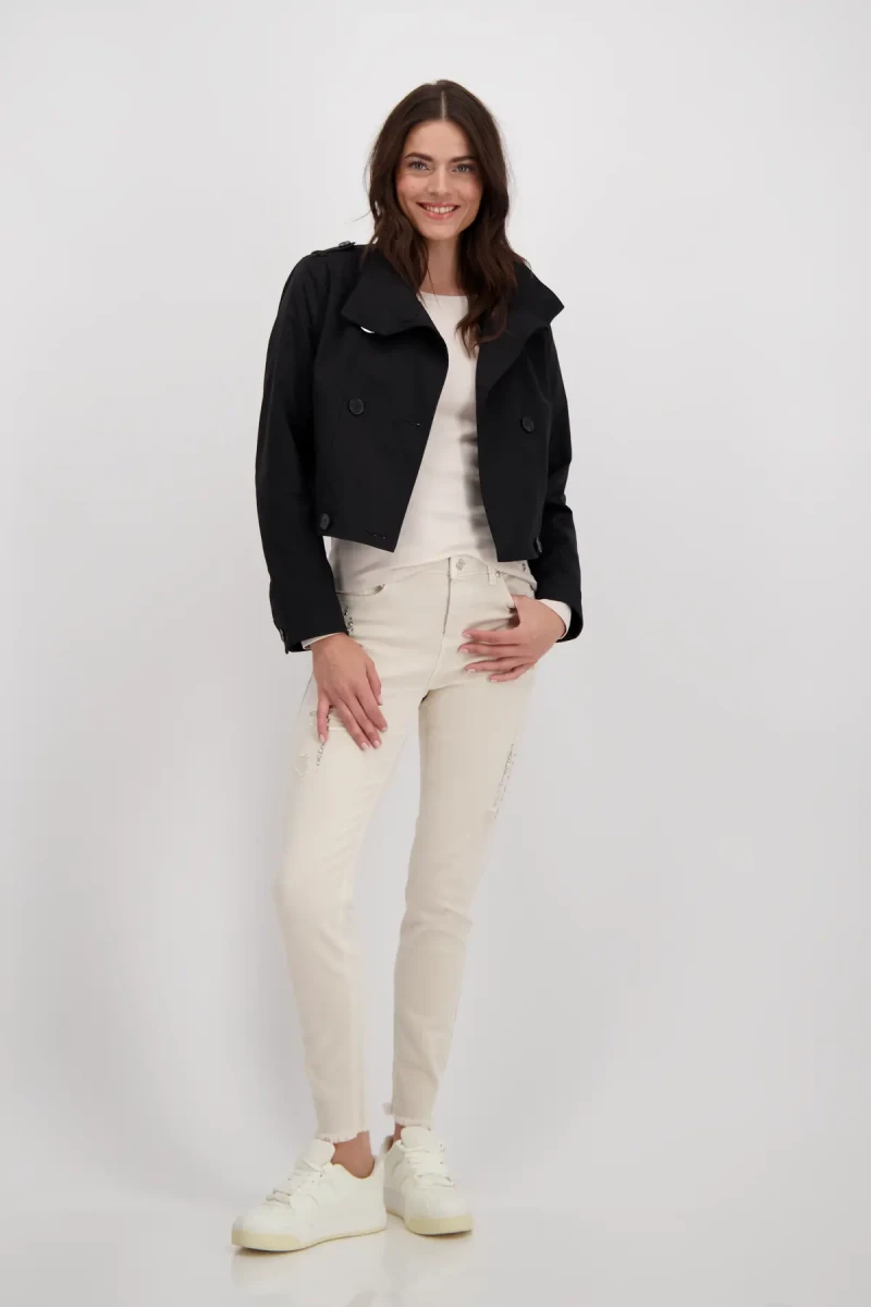 Monari Basic Shirt aus Pima Baumwolle Neueste Mode
