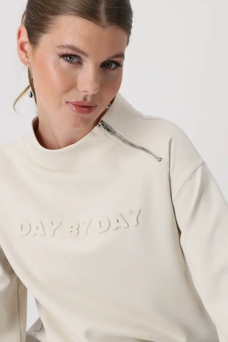 Monari Sweatshirt mit 3D Schrift Neuheiten