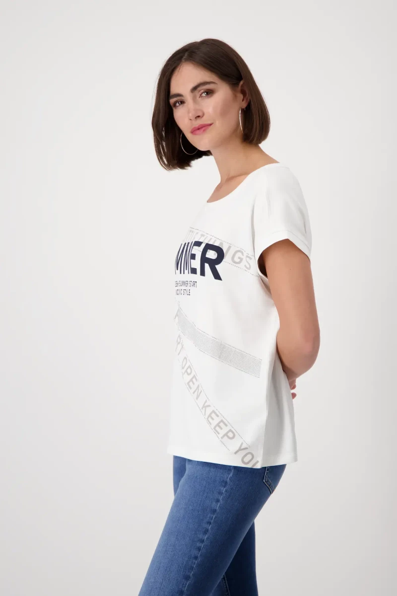 Monari Shirt mit Schrift Saisonale Angebote