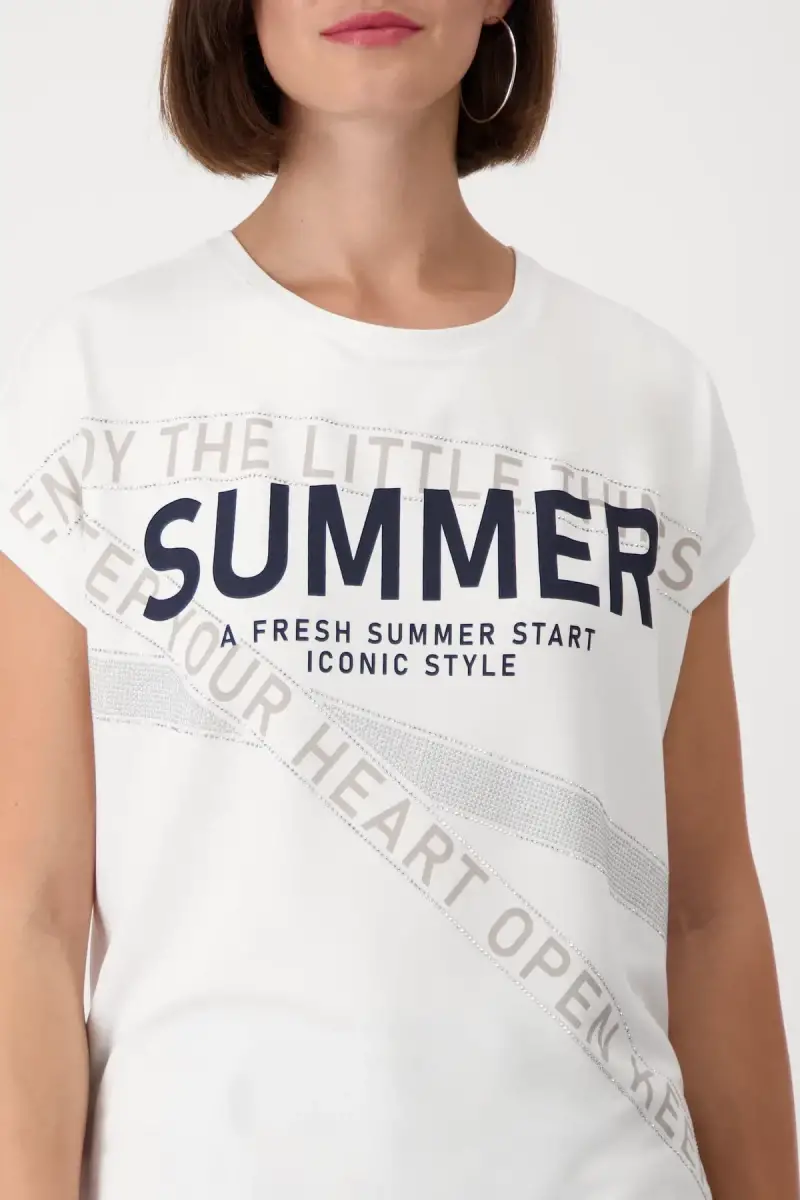Monari Shirt mit Schrift Saisonale Angebote