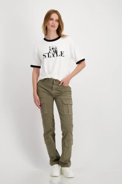 Monari T-Shirt mit Frauen Print Räumungsverkauf