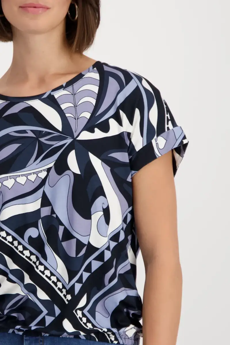 Monari T-Shirt mit Ornamentmuster Kauf eins, bekomm eins gratis