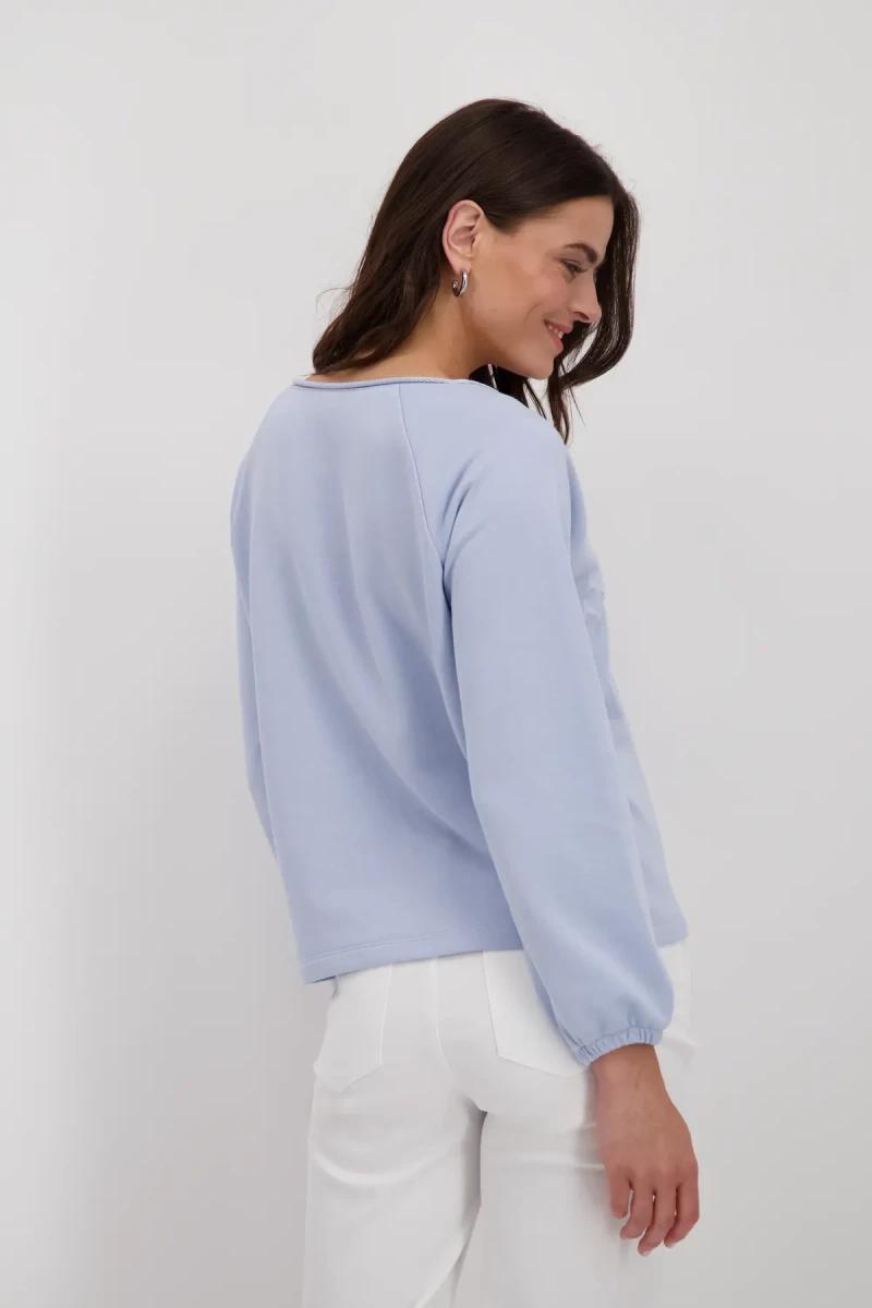 Monari Sweatshirt mit toniger Schrift Sonderangebote