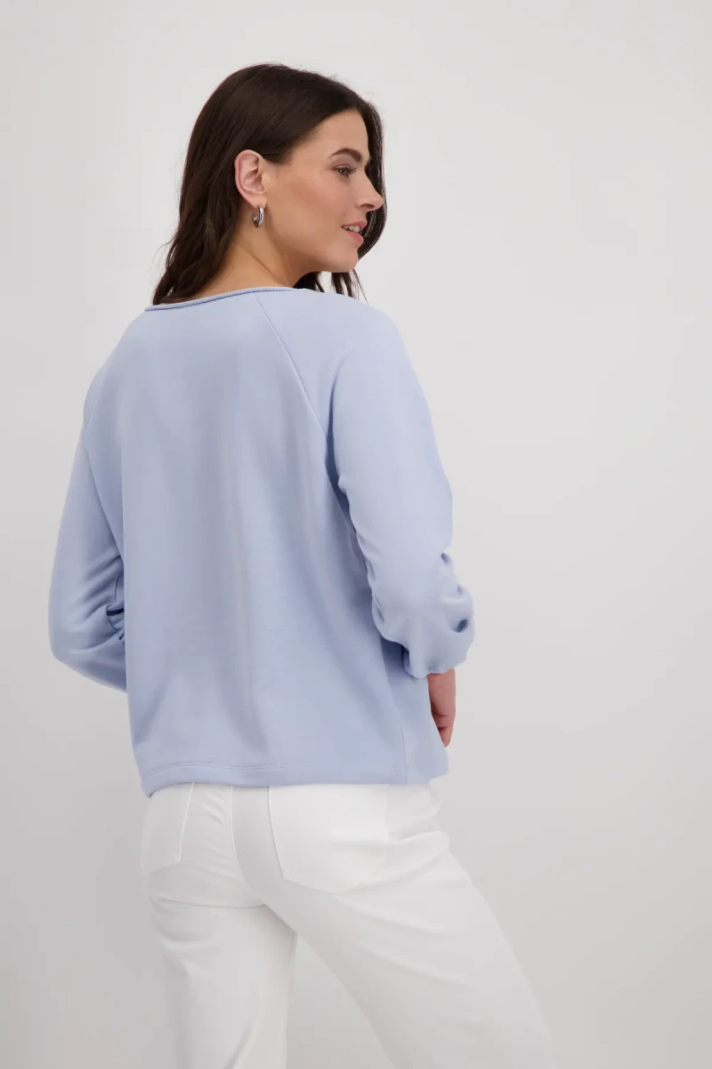 Monari Sweatshirt mit toniger Schrift Sonderangebote