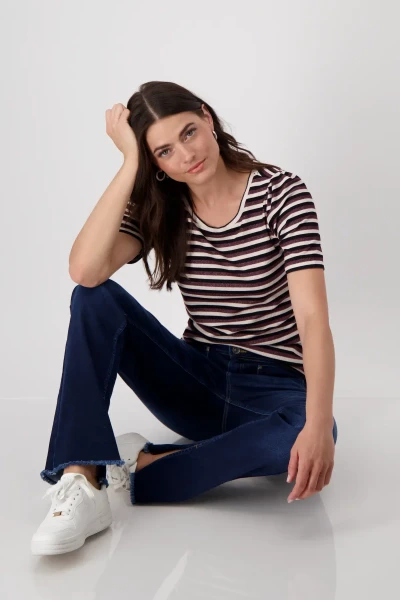 Monari Shirt mit High Heels Print Riesige Ersparnisse