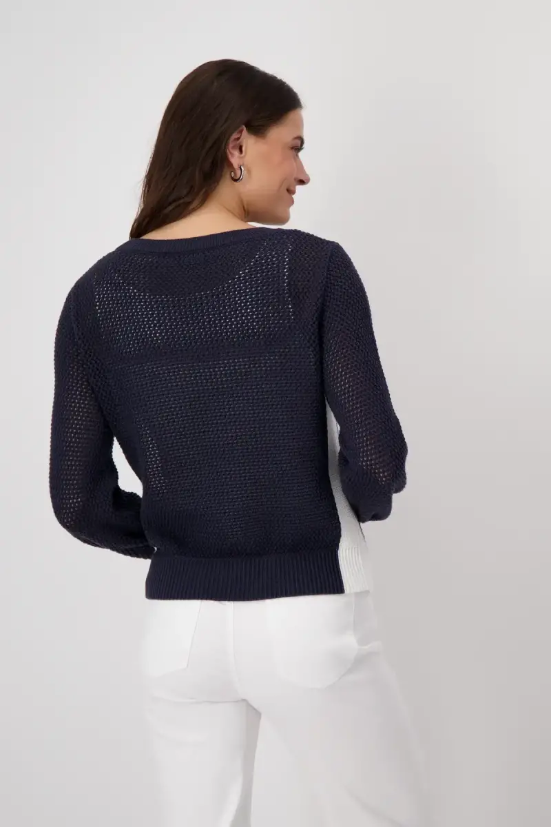 Monari Pullover Colorblocking Tiefpreis