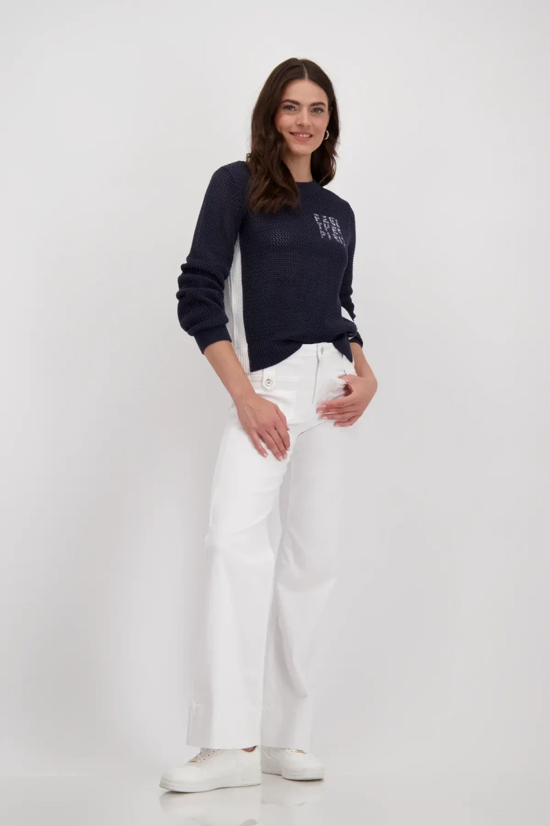Monari Pullover Colorblocking Tiefpreis