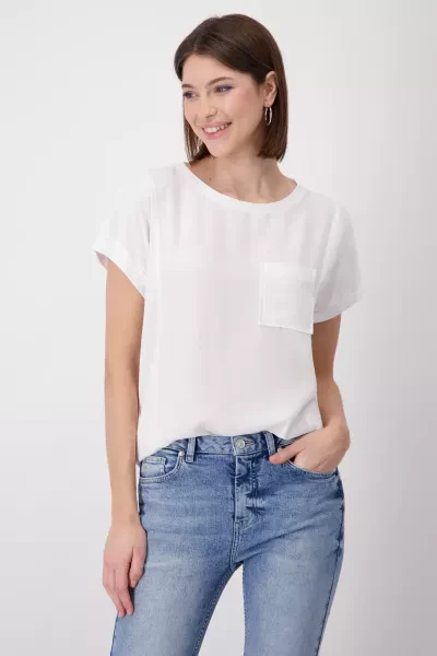 Monari T-Shirt mit Blumen Print und Strass JETZT KAUFEN