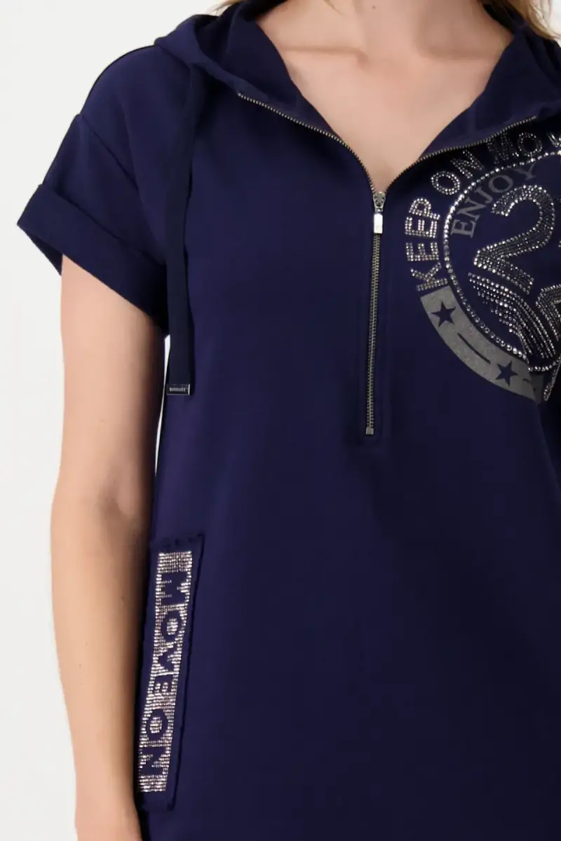 Monari Sweatkleid mit Kapuze Bis zu 65% Rabatt
