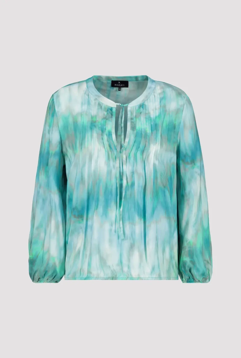 Monari Luftige Bluse mit Batikmuster Super Rabatt