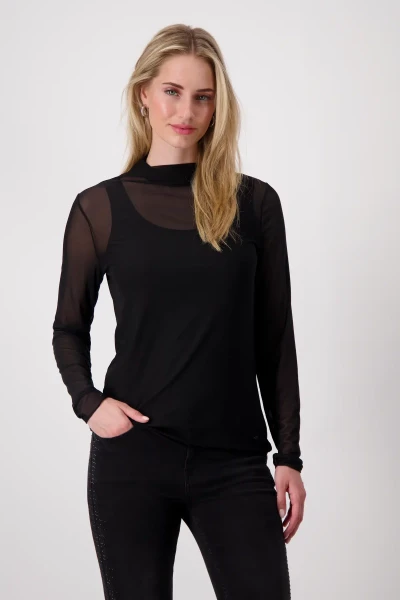 Monari Blusenshirt mit Tasche Im Verkauf