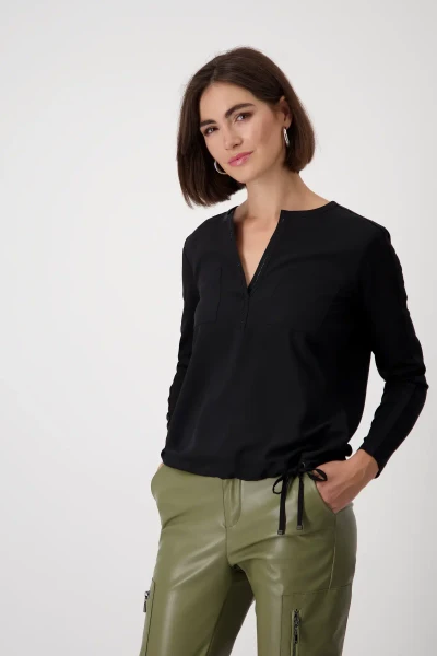 Monari Blusenshirt mit Tasche Im Verkauf