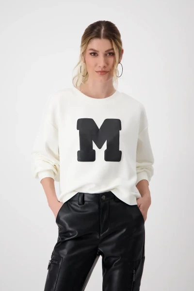 Monari Luftige Bluse mit Polaroidmuster Schlussverkauf