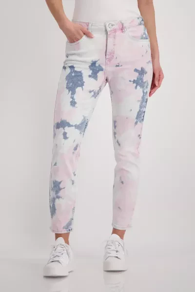Monari T-Shirt mit gestickten Blumen Limitierter Zeitrabatt