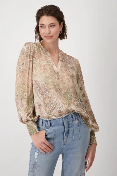 Monari Satin Blusenshirt Versandkostenfrei