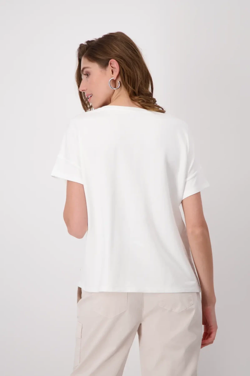 Monari T-Shirt mit Frauen Zeichnung Preisnachlass