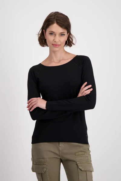 Monari T-Shirt mit Blumenstickerei Lagerräumung