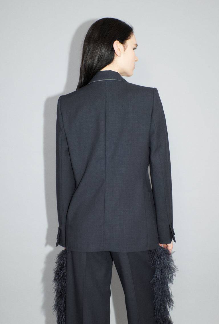 Odeeh Struct. Tropical Blazer, Slate Online Outlet
