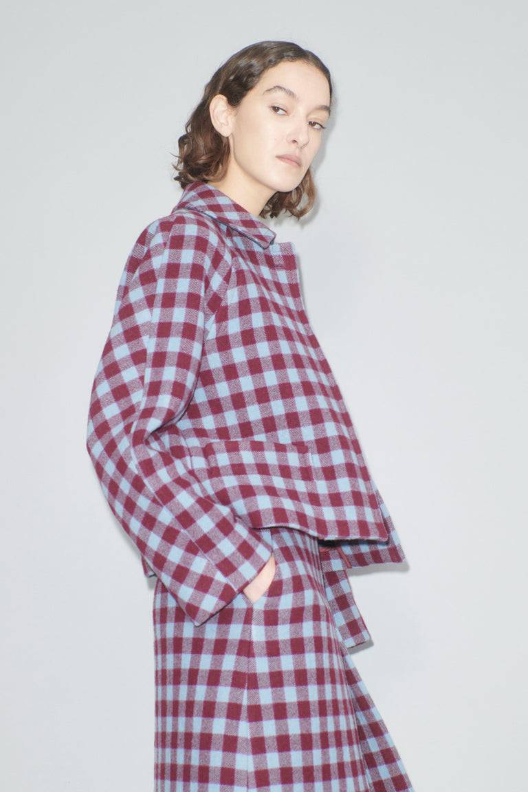 Odeeh Brushed Vichy Jacke, Crimson Exklusive Angebote