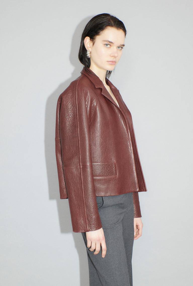 Odeeh Grainy Lamb Nappa Jacke, Chestnut Red Kauf eins, bekomm eins gratis