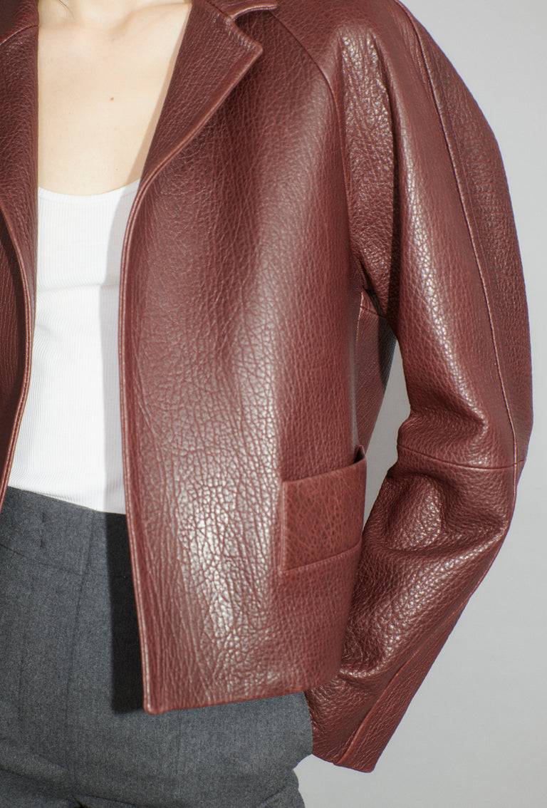 Odeeh Grainy Lamb Nappa Jacke, Chestnut Red Kauf eins, bekomm eins gratis