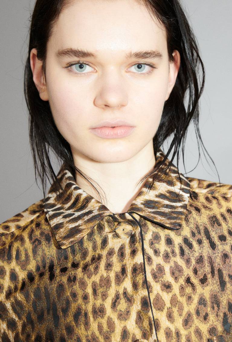 Odeeh Leopard Jaquard Jacke, Hazelnut Sonderangebote