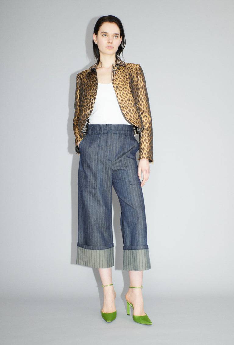 Odeeh Leopard Jaquard Jacke, Hazelnut Sonderangebote