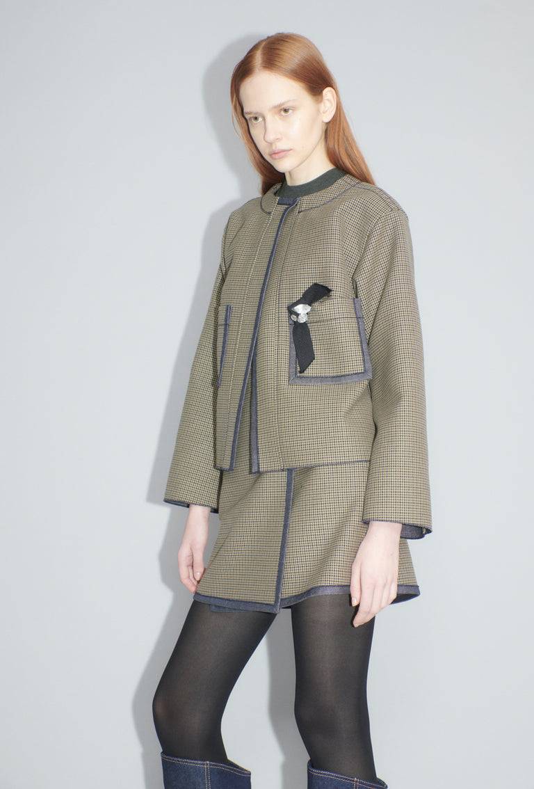Odeeh Bounded Denim Jacke, Khaki Riesige Ersparnisse