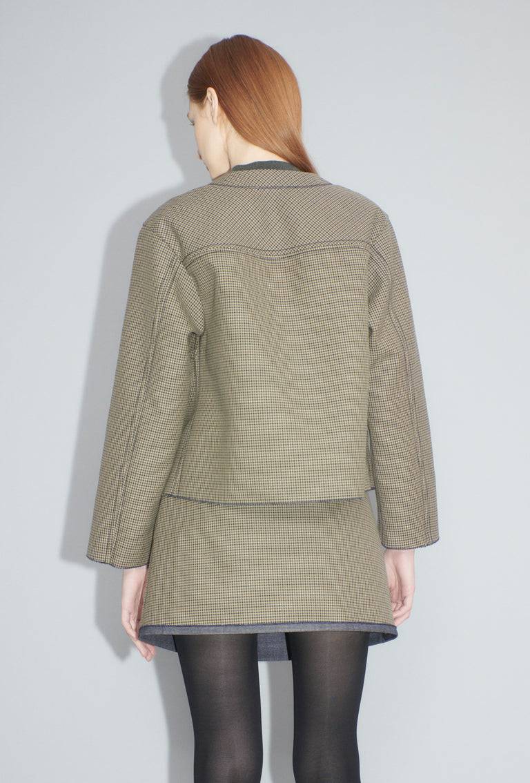 Odeeh Bounded Denim Jacke, Khaki Riesige Ersparnisse