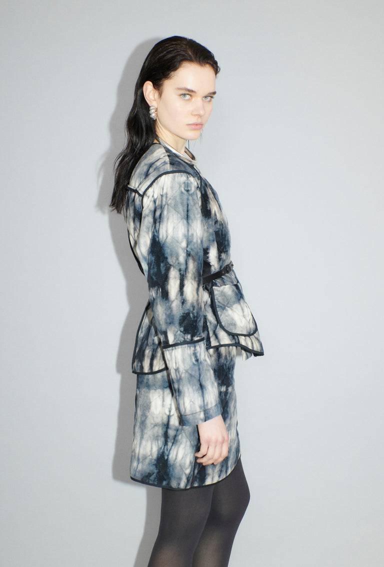 Odeeh Quilted Tie-Dye Jacke, Ink VIP-Rabatte
