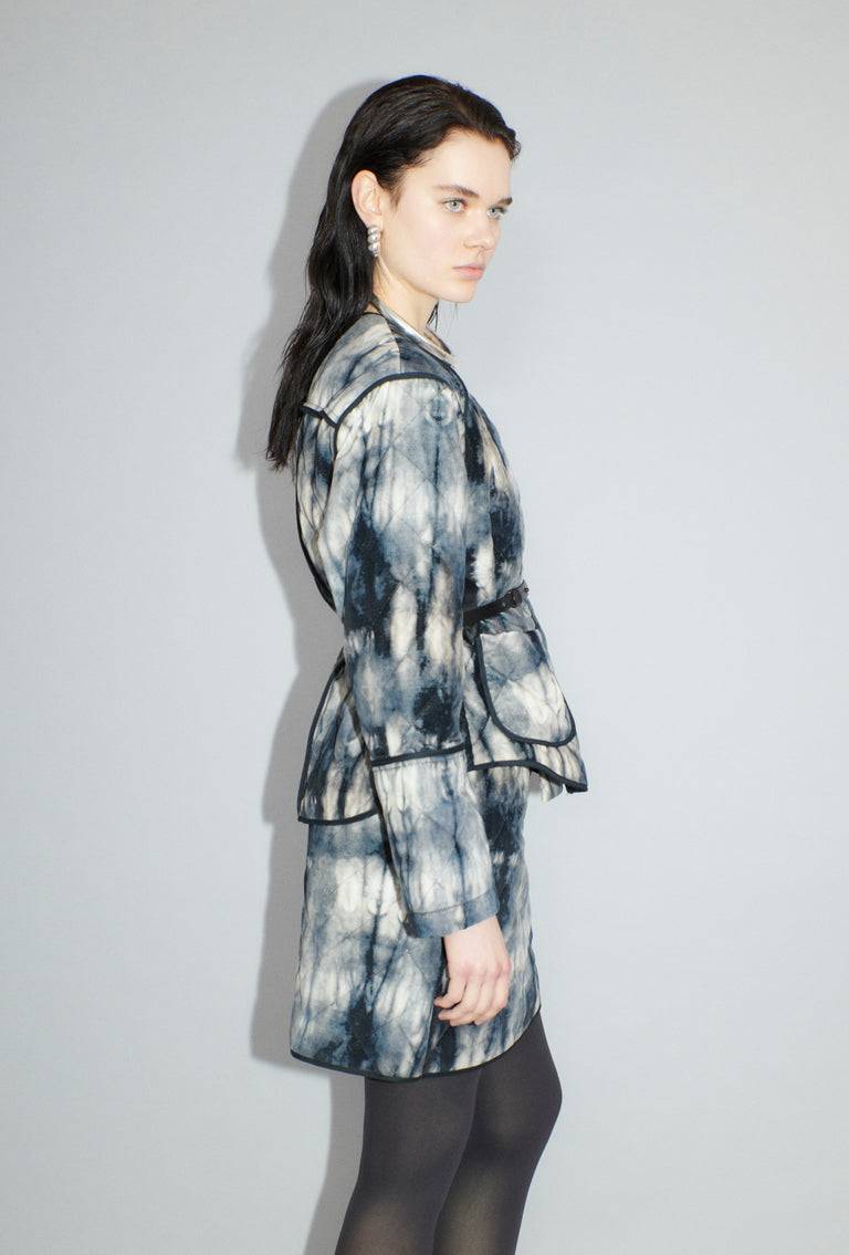 Odeeh Quilted Tie-Dye Jacke, Ink VIP-Rabatte