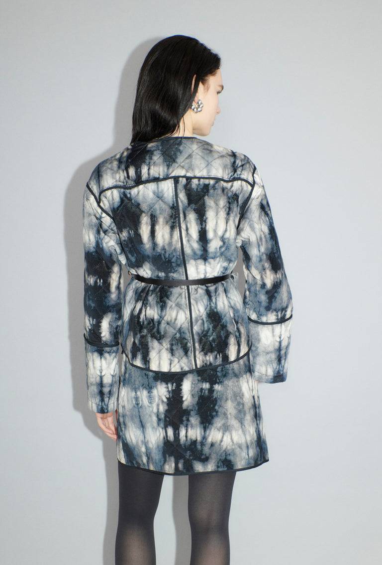 Odeeh Quilted Tie-Dye Jacke, Ink VIP-Rabatte