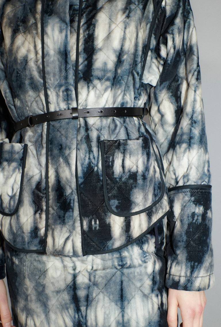Odeeh Quilted Tie-Dye Jacke, Ink VIP-Rabatte