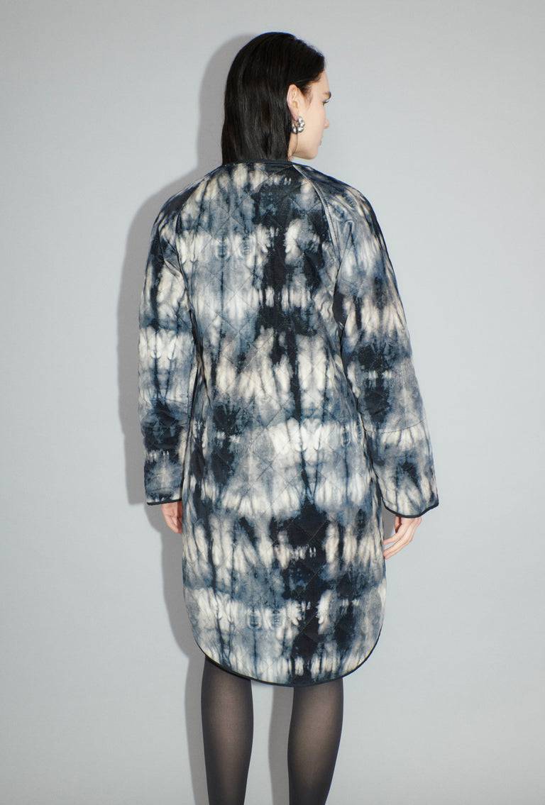 Odeeh Quilted Tie-Dye Mantel, Ink Tiefpreis